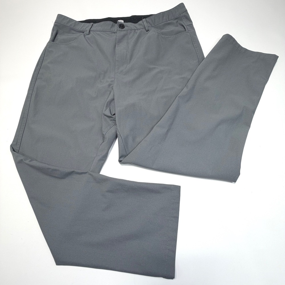 Quiksilver Men's Gray Performance Pants 36 | Stretch Golf Outdoor‎ Skate
